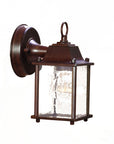 Dark Brown Hanging Waterfall Glass Lantern Wall Light