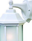 XL White Frosted Glass Swing Arm Wall Light