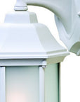 XL White Frosted Glass Swing Arm Wall Light