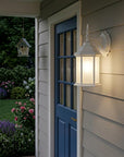 XL White Frosted Glass Swing Arm Wall Light