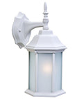White Frosted Glass Swing Arm Wall Light