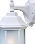 White Frosted Glass Swing Arm Wall Light