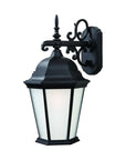 Matte Black Domed Hanging Lantern Wall Light