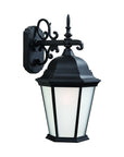 Matte Black Domed Hanging Lantern Wall Light