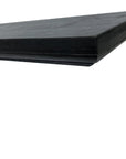 24" Black Wood Wall Mounted Floating Shelf