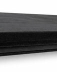 24" Black Wood Wall Mounted Floating Shelf
