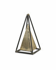 Narrow Metal Triangular Decorative Sculpture