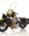 c1942 Green U.S. Army Motorcycle Sculpture