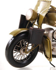 c1942 Green U.S. Army Motorcycle Sculpture