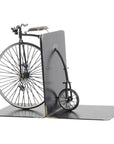 c1870 High Wheeler Bicycle Metal Decorative Bookends