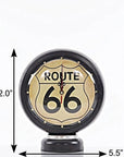 6" Black Metal Analog Round Wall Clock