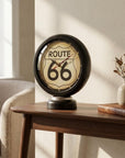 6" Black Metal Analog Round Wall Clock
