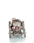 c1924 Bugatti Bronze and Silver Racecar Model Sculpture