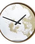 Gold Dust 14" Modern Round Wall Clock