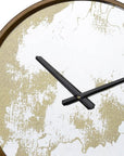 Gold Dust 14" Modern Round Wall Clock