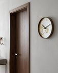 Gold Dust 14" Modern Round Wall Clock