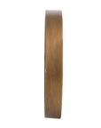 2" Round Gold And White Wood Analog Wall Clock