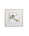 Set of Four Colorful Birds on Branches Wall Art