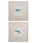 Set of Two Sandpipers Watercolor Wall Art