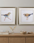 Set of Two Colorful Beach Birds Wall Art