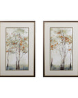 Set of Two Trees in the Fall Wall Art