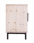Modern Farmhouse Rustic Natural Accent Storage Cabinet