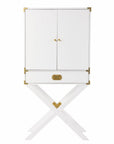 30" White Corner Display Stand With One Shelf And One Drawer