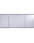 50" Silver Wood Mirrored