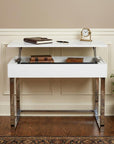 48" Adjustable White Standing Desk Converter
