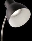 Black Matte and Silver LED Adjustable Desk Lamp