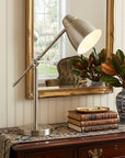 Brushed Silver LED Adjustable Desk Lamp
