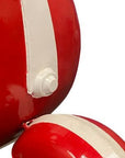 26" Red and Off White Novelty Scooter Open Cabinet With Two Shelves