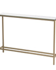 36" Silver and Gold Mirrored Glass Console Table