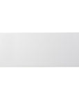 42" White and Black Glass and Metal Sled Console Table