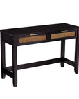 48" Black Console Table And Drawers