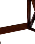 46" Brown Solid Wood A Frame Console Table