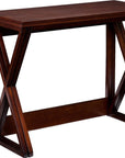 46" Brown Solid Wood A Frame Console Table