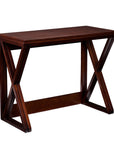 46" Brown Solid Wood A Frame Console Table