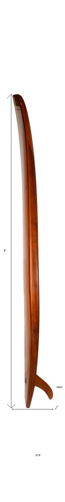 5" Brown Solid Wood Outdoor Game