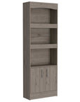 71" Three Tier Bookcase with Two doors