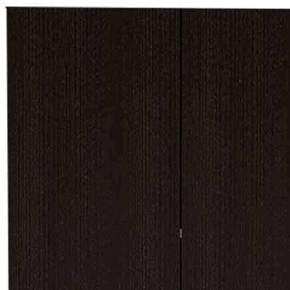 79" Black Wood Pantry Or Storage Closet