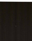 79" Black Wood Pantry Or Storage Closet