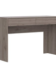 47" Light Gray Computer Desk With Two Drawers
