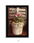 Welcome Roses 2 Black Framed Print Wall Art