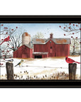 Winter Friends 3 Black Framed Print Wall Art