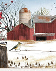 Winter Friends 1 White Framed Print Wall Art