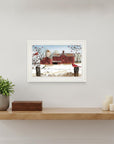 Winter Friends 1 White Framed Print Wall Art