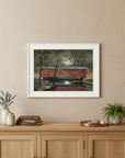 Warm Summers Eve 1 White Framed Print Wall Art