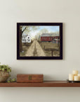 Warm Spring Day Black Framed Print Wall Art