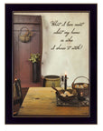 What I love Most 4 Black Framed Print Kitchen Wall Art